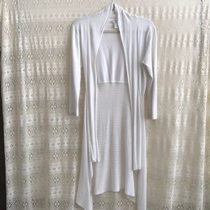 Long White Cardigan